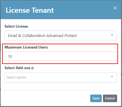 msp-maximum-licenses-for-tenant