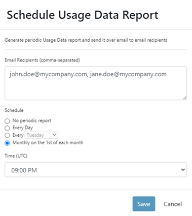 MSP-schedule-usage-data-report