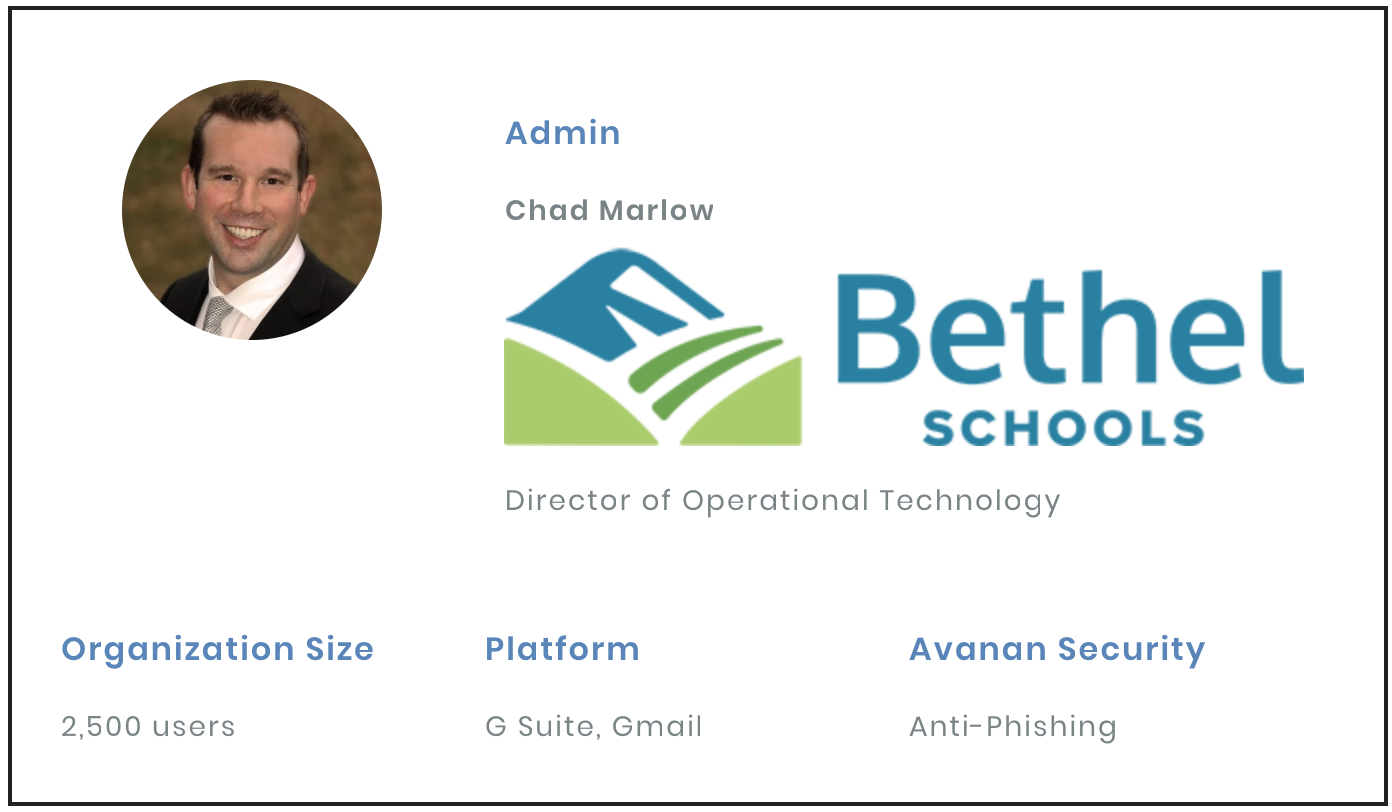 Protecting Bethel School Disrict from Phishing and Malware with Avanan